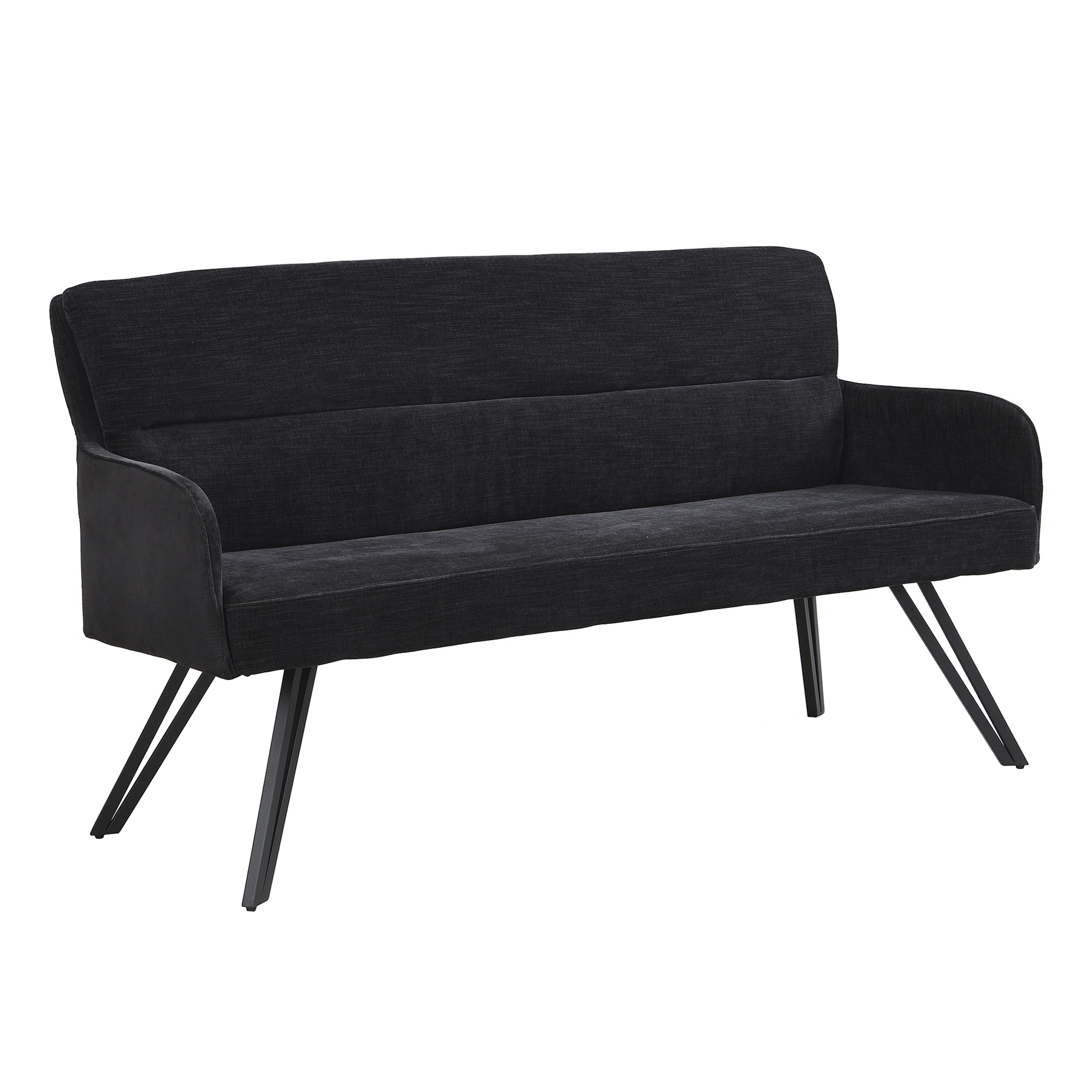 byliving-bank-tino-gepolsterte -sitzbank-160-cm-webstoff-schwarz-metallgestell-800563