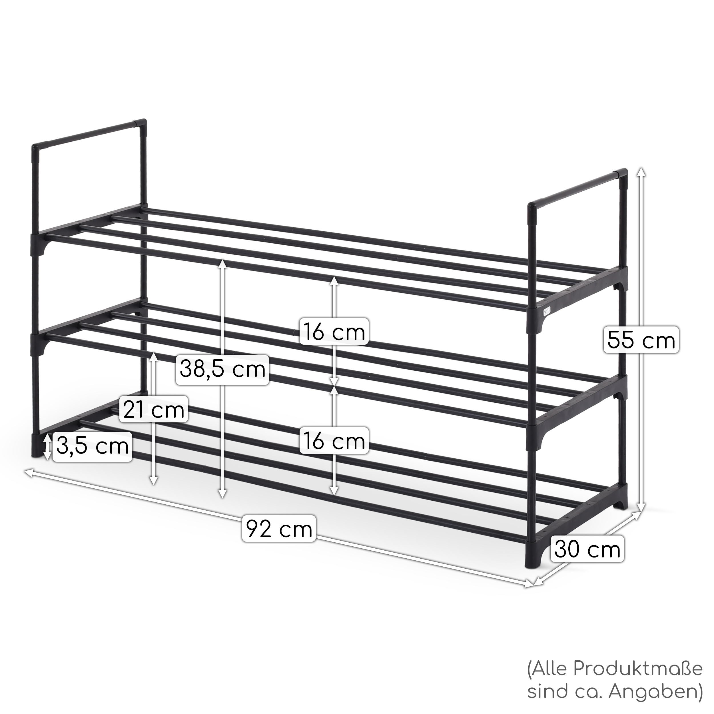raburg-schuhregal-3-boeden-92cm-schwarz-metall-zum-stecken-300058