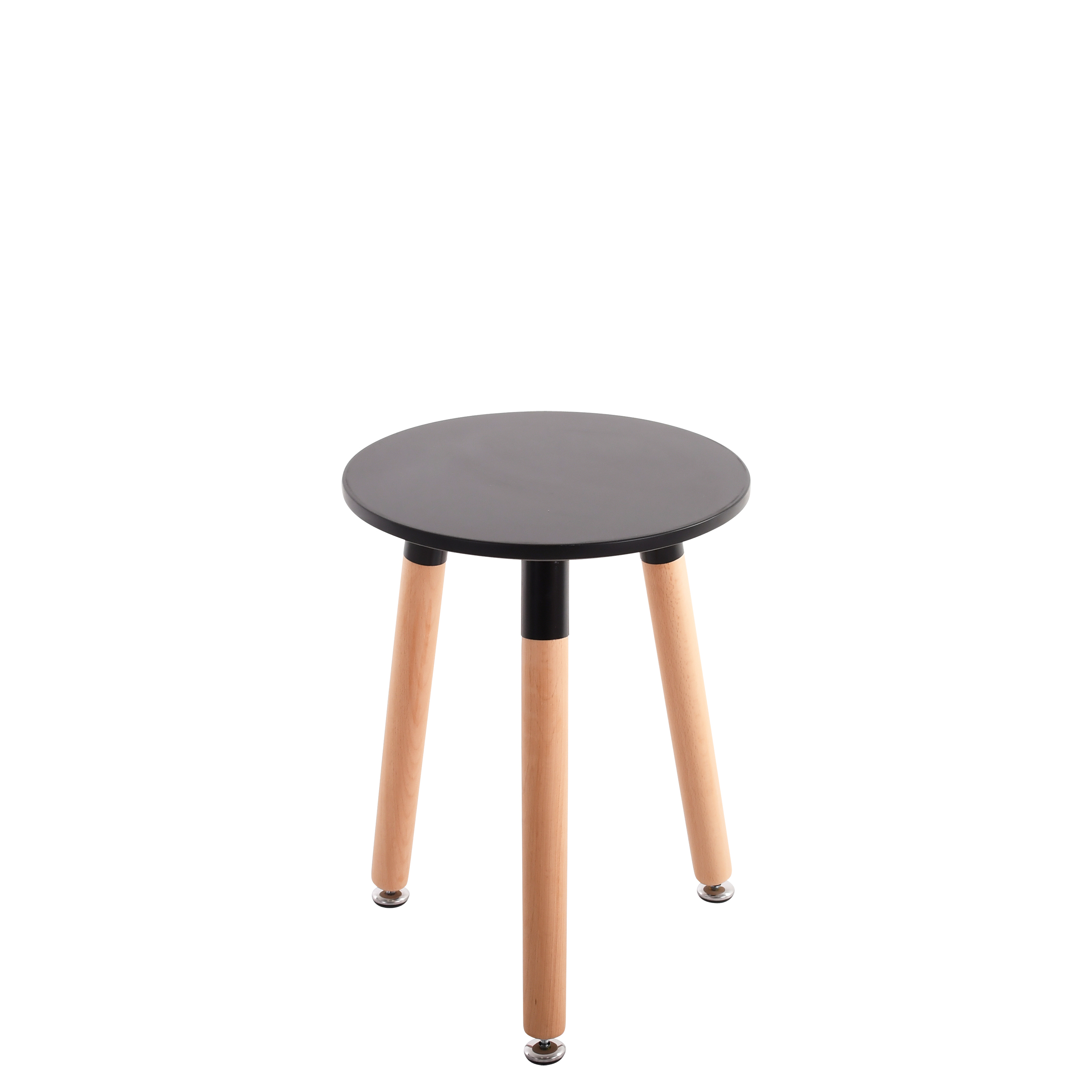 Raburg Beistell-Tisch Smilla extra klein, Seiden-Schwarz, 46,5 cm hoch, 35 cm Durchmesser,  Buche