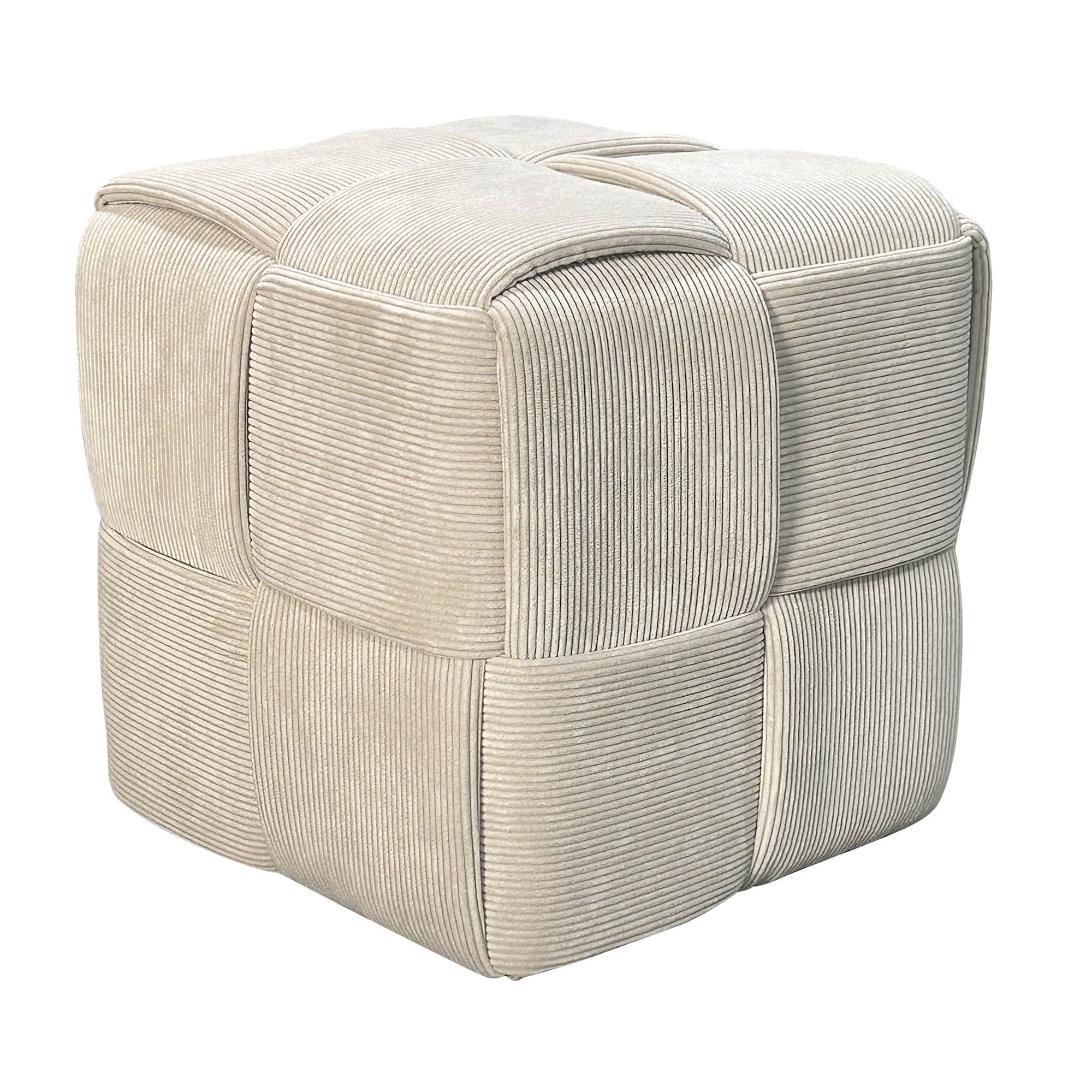 byliving-pouf beige-cord-hocker-urban-40x40-kunststofffuesse-800450