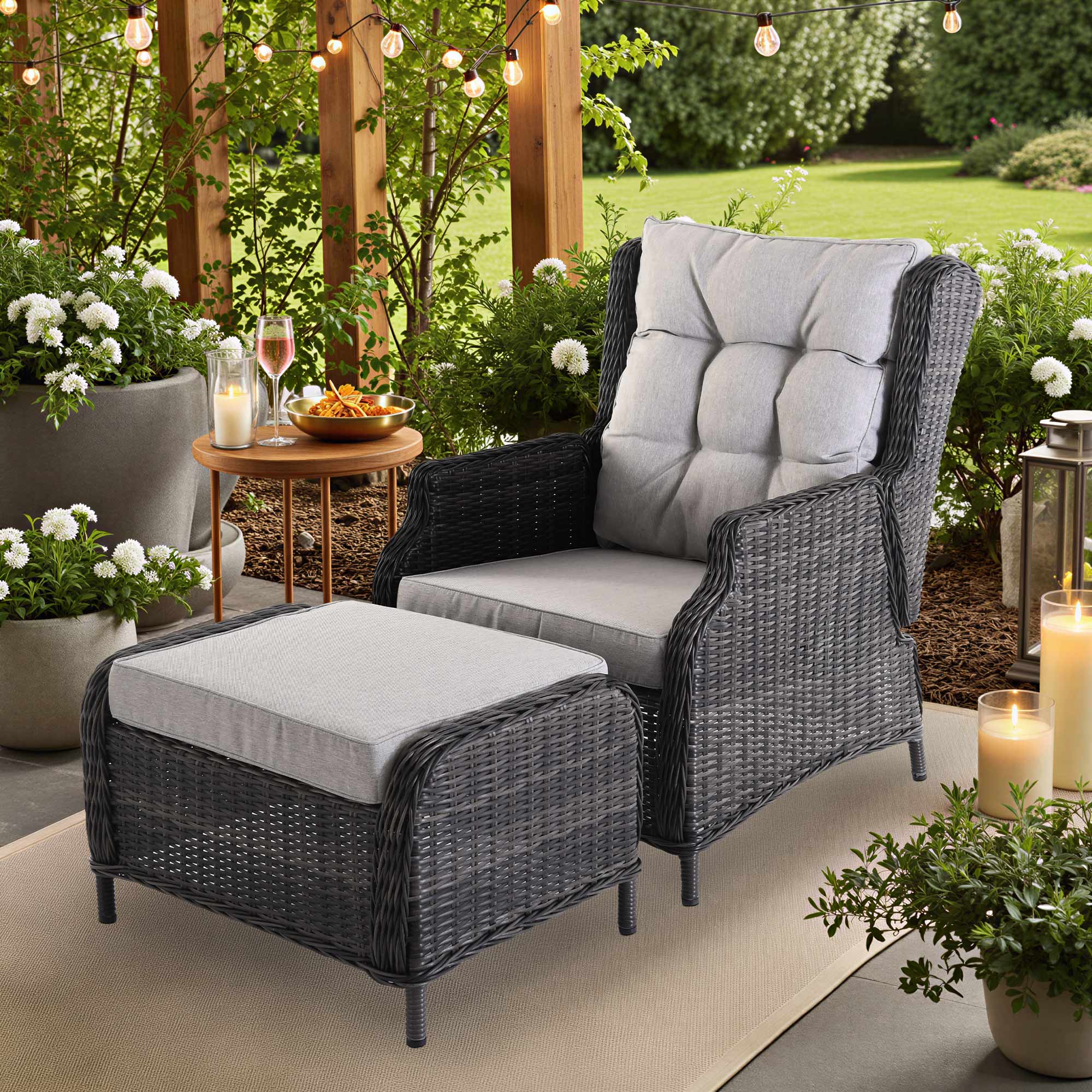 garten-relaxsessel-mit-hocker -polyrattan-braun-polster-hellgrau-raburg-sophia-101861