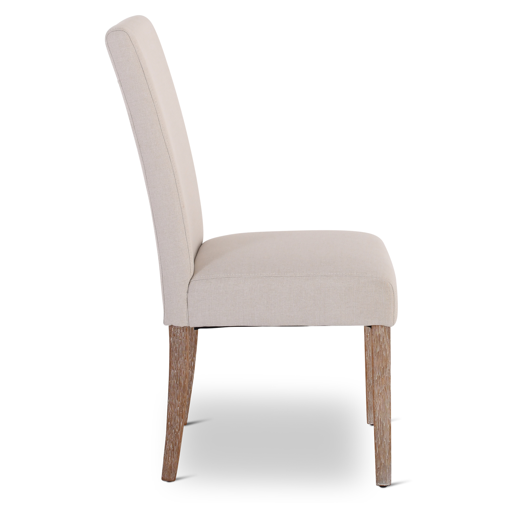 Esszimmerstuhl 2er-Set, Beige, Beine Holz, Raburg Alexandra