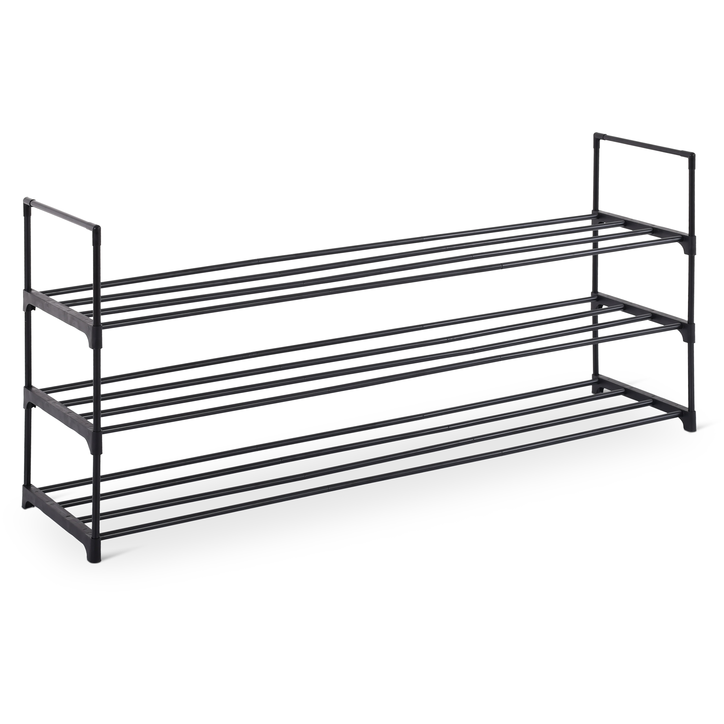 raburg-schuhregal-3-boeden-118cm-schwarz-metall-zum-stecken-300059