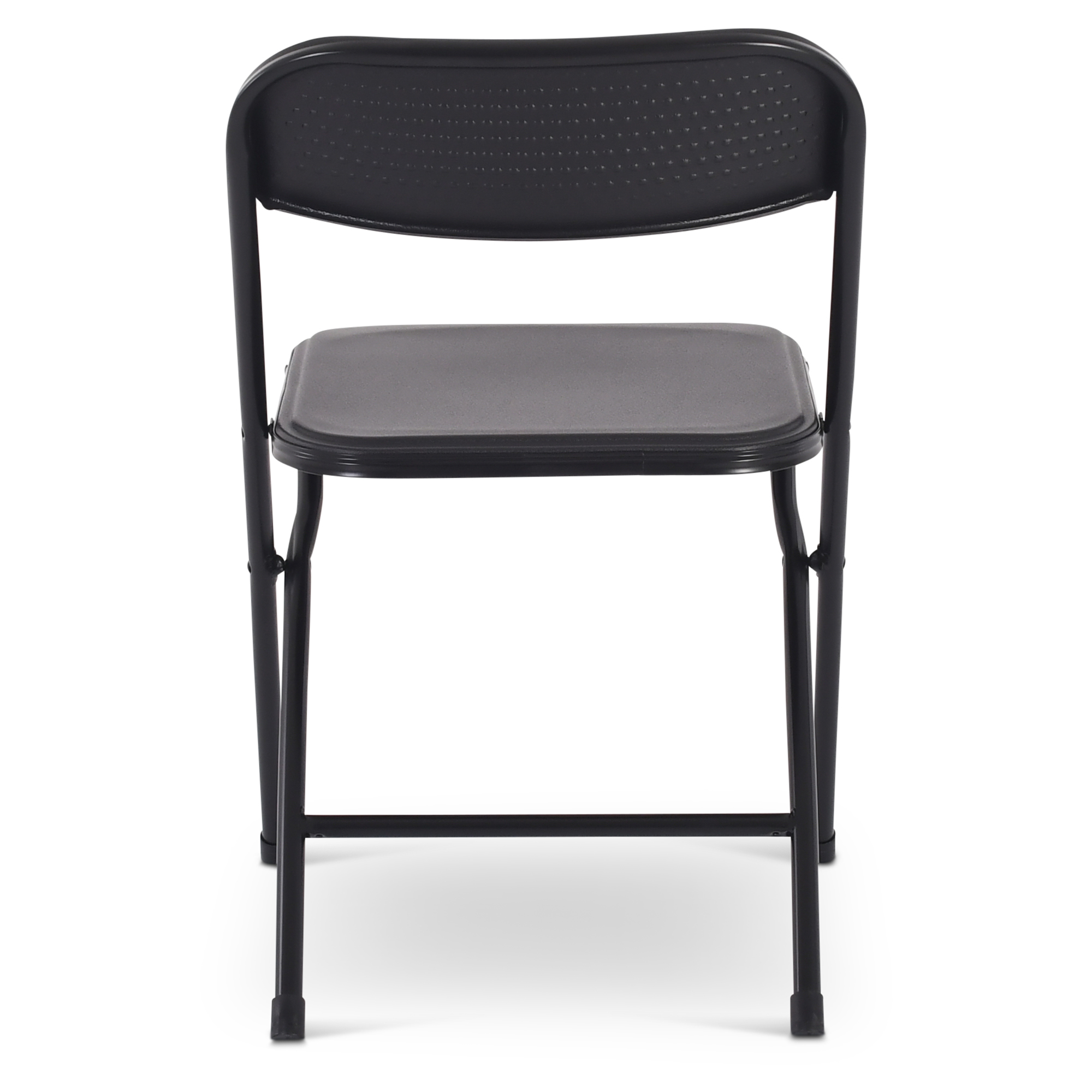 Klappstuhl 4er-Set, klappbarer Gästestuhl, Schwarz/Schwarz, Raburg Jonas